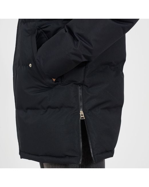 Brave Soul Black Hooded Parka With Faux Fur Trimmed Hood for men