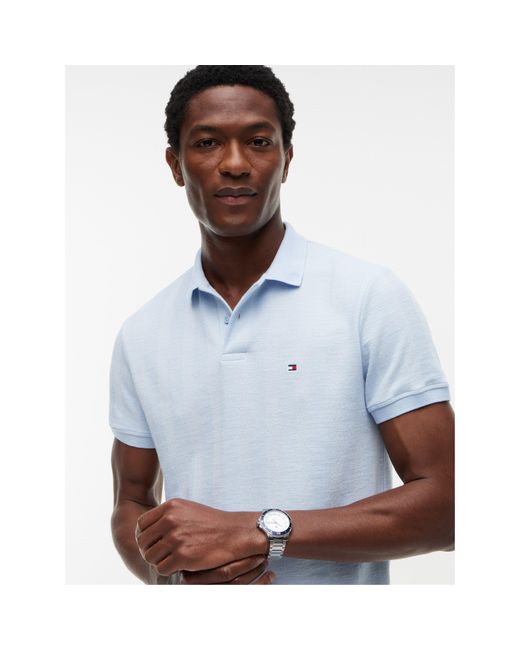 Tommy Hilfiger Blue Short Sleeve Polo Shirt for men