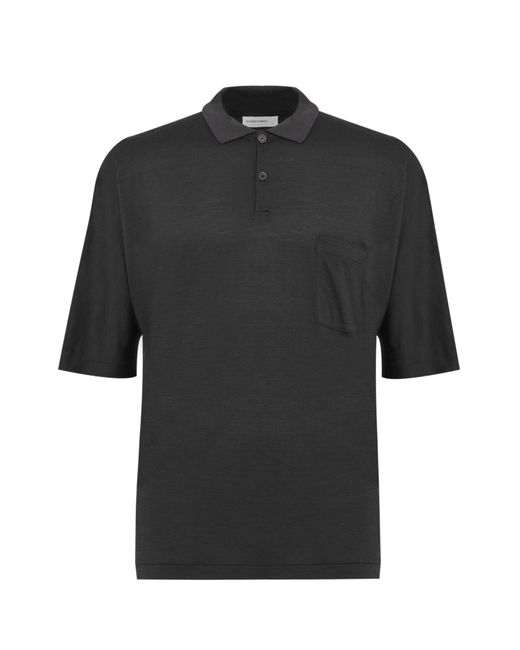Icebreaker Black Cool-Lite Ss Polo for men
