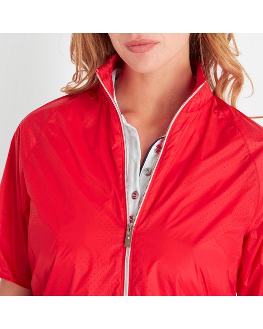 Calvin Klein Red Weather Resistant Performance Golf Jacket
