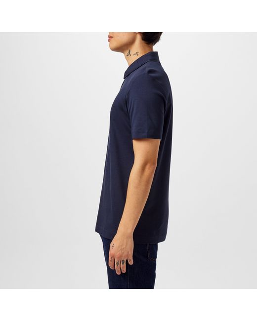 Boss Blue Short Sleeve Polo Shirt With Logo Detail for men