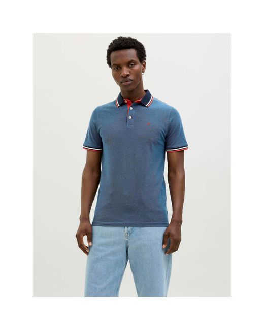 Jack & Jones Pink Paulos Pack Short Sleeve Polo Shirt for men