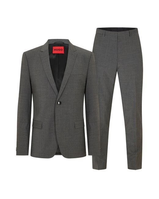 HUGO Gray Arti/Hesten212X Suit for men