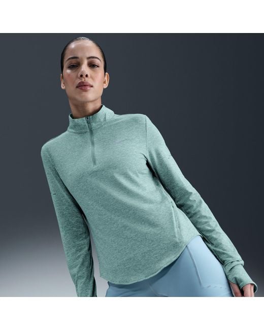 Nike Blue Swift 1/4-Zip Running Top