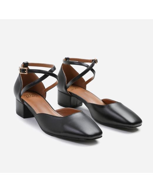 Where's That From White Wheres Low Ankle Strap Block Heels