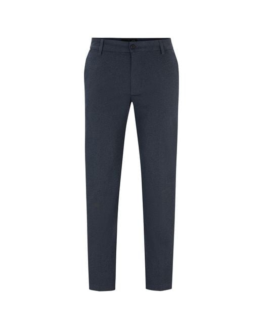 Boss Blue P Kane Straight Leg Trousers for men