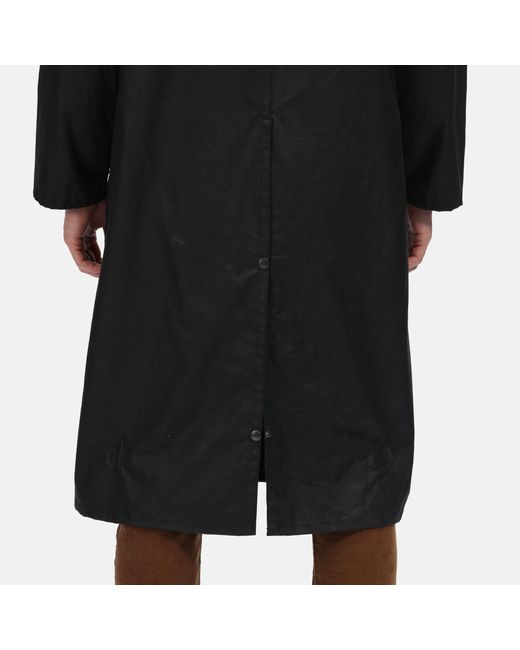 Regatta Black Cranbrook Wax Cotton Riding Quilted Jacket for men