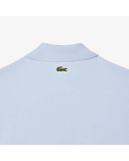 Lacoste Blue Classic Fit Signature Print L.12.12 Polo Shirt for men