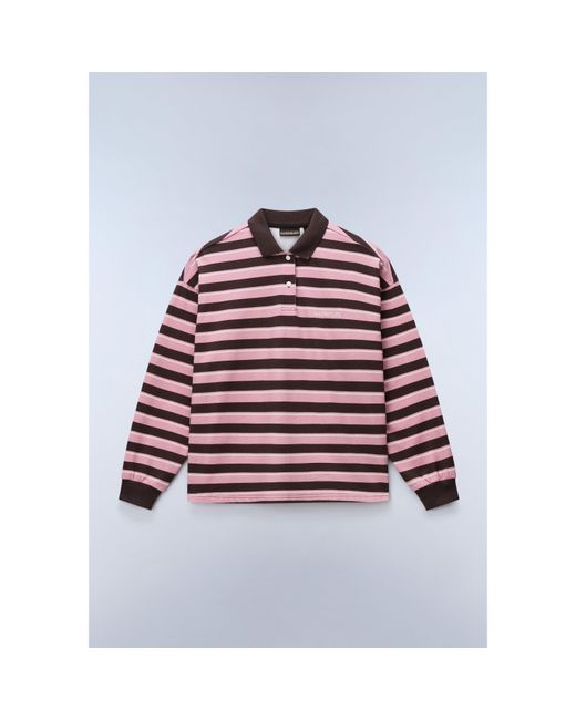 Napapijri Red Napa Lehua Long Sleeve Polo