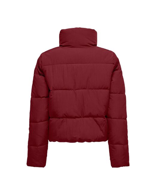 ONLY Red Dolly Short Puffer Jacket