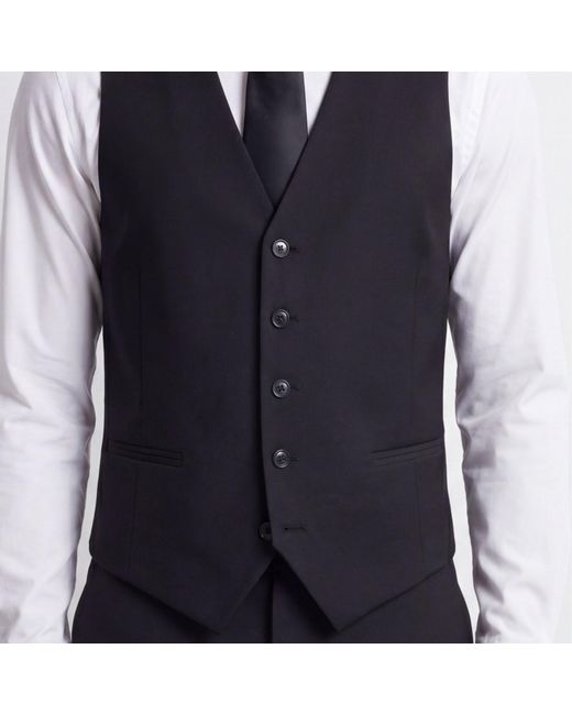 Twisted Tailor Blue Tt Orwell Slm Waistc Sn72 for men