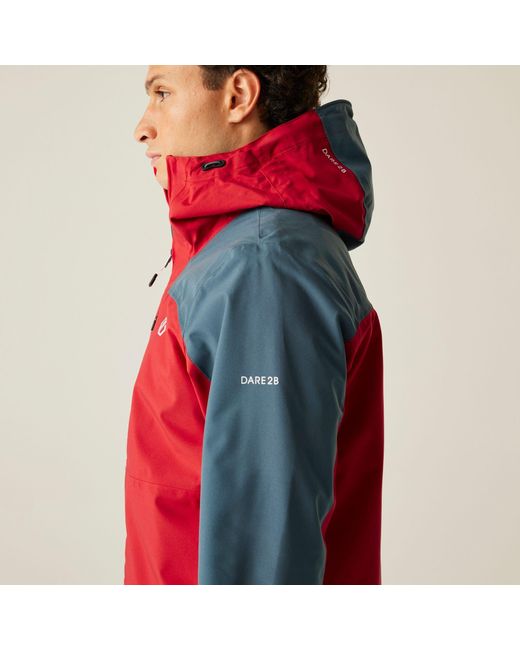 Dare 2b Red Diluent Era Waterproof Jacket for men