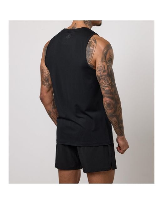 Gym King Black Victory Performance Vest for men