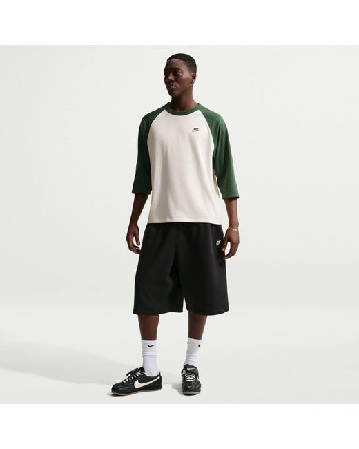 Nike Black Club Fleece Jogger Shorts for men