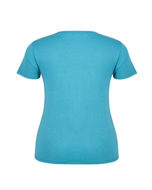 Slazenger 1881 Blue Ladies V Neck Tee Shirt