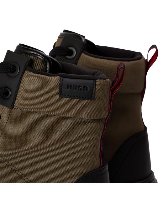 HUGO Brown Urian Halb Ankle Boots for men