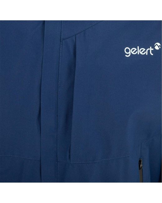 Gelert Blue Hooded Water Resistant Windproof Waterproof Jacket for men