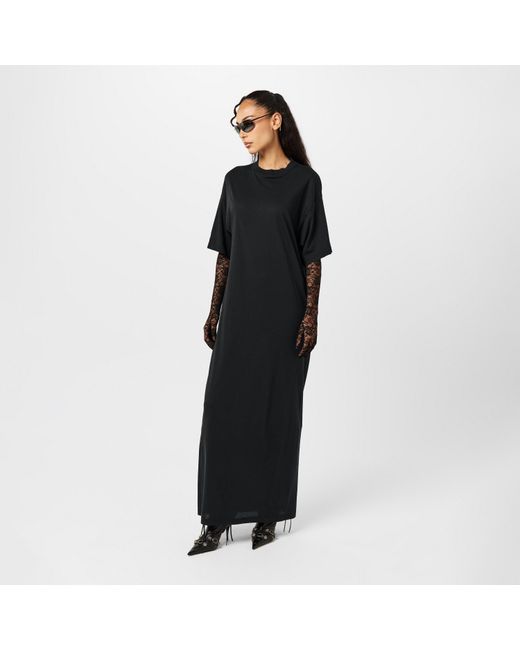 Balenciaga Black Bal Cocoon Long Maxi Dress