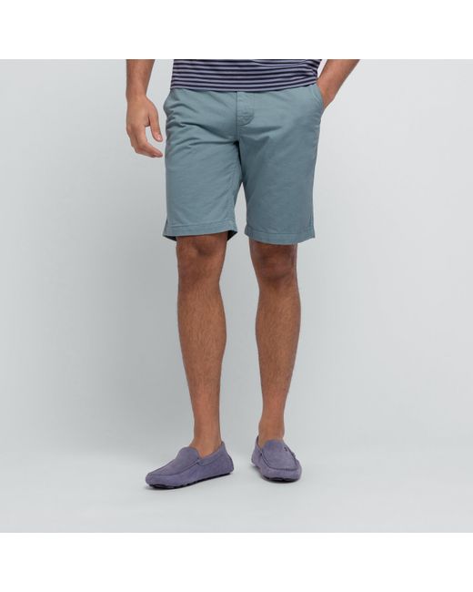 Eden Park Blue Light Chino Bermuda Shorts for men