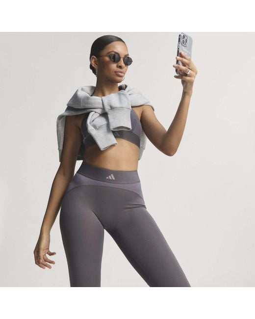 Adidas Gray Performance Gym Leggings