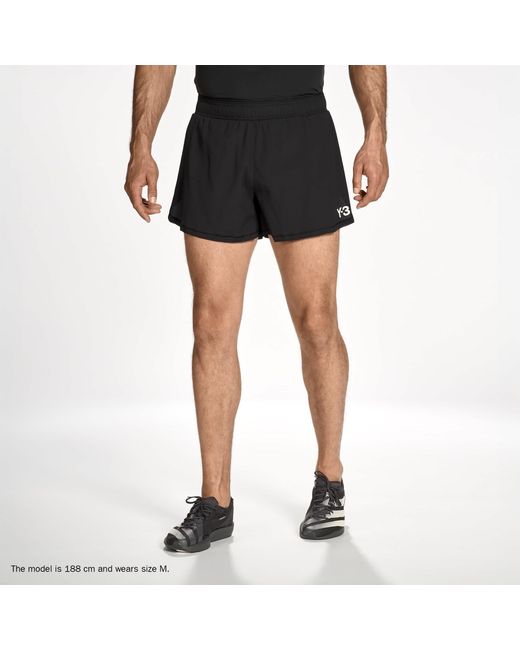 Y-3 Black Performance Running Shorts for men