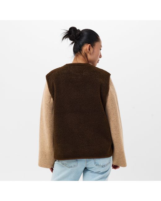 Threadbare Brown Tb Itoje Lightweight Quilted Gilet