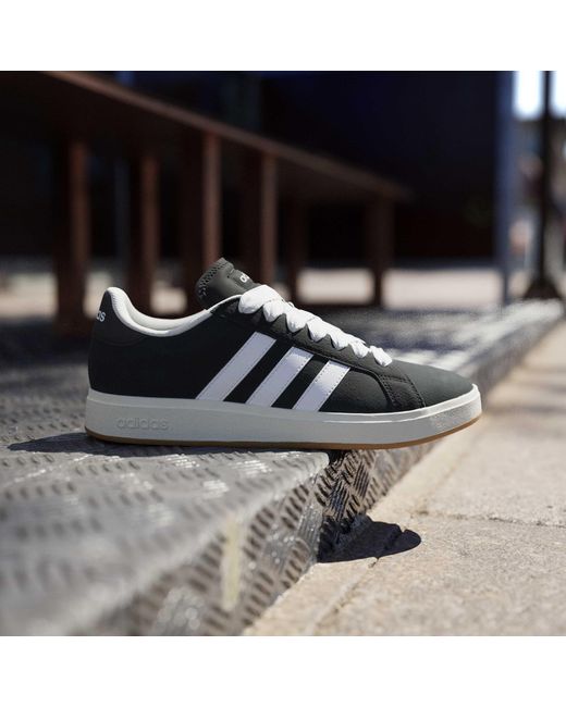 Adidas Blue Adiads Grand Court Base 00S Shoes for men