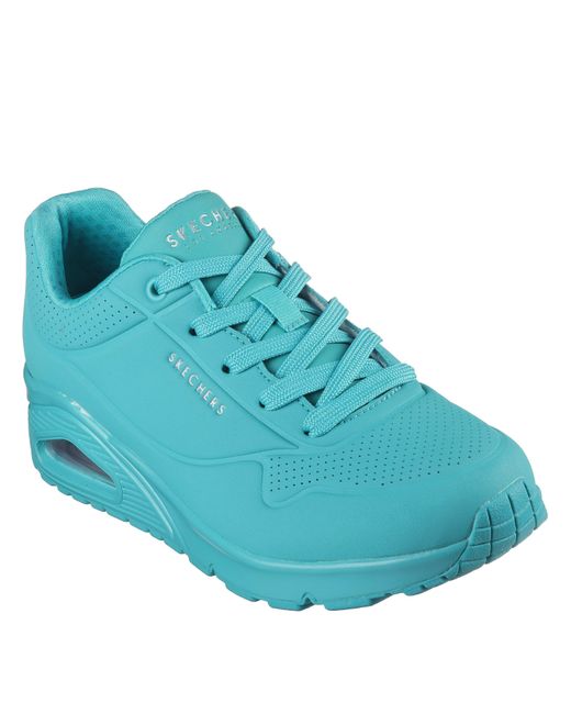 Skechers Blue Uno Casual Low-Top Trainers
