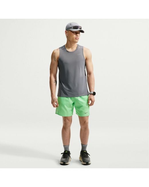 Nike Green Miler 7 Performance Running Shorts for men