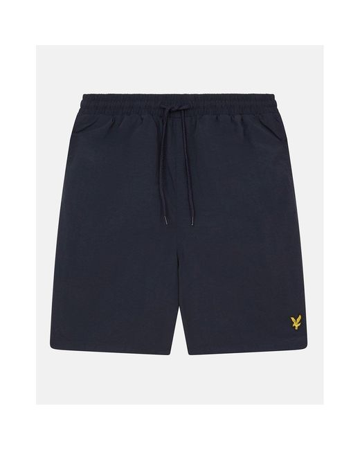 Lyle & Scott Blue Plain Swim Shorts for men