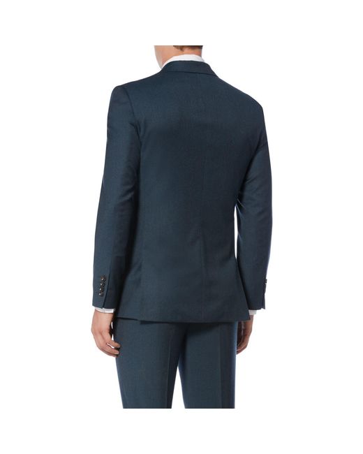 Ted Baker Blue Beriman Flannel Suit Jacket for men