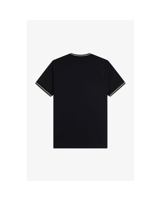 Fred Perry Black Twin Tipped T-Shirt for men