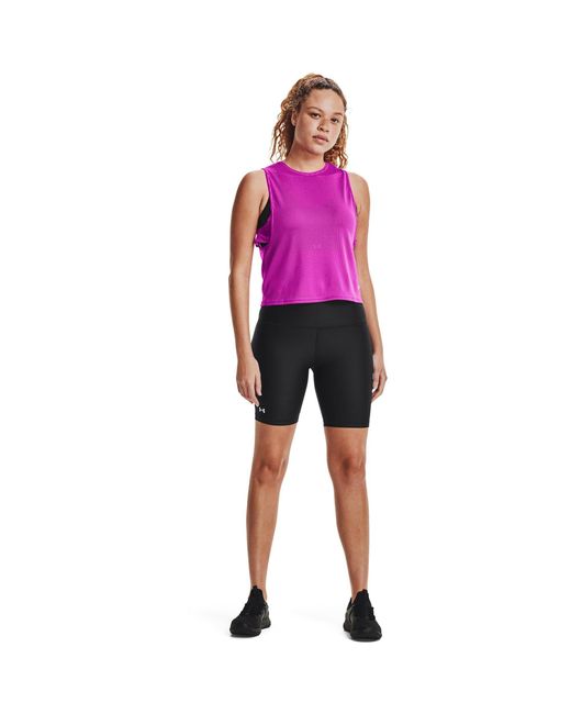 Under Armour Blue Heatgear Tech 8" Bike Shorts