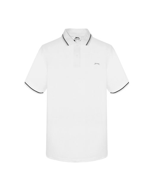 Slazenger 1881 White Tipped Polo Shirt for men