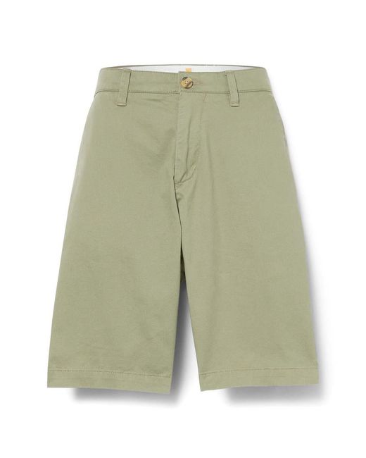 Timberland Green Topsfield Twill Chino Shorts for men