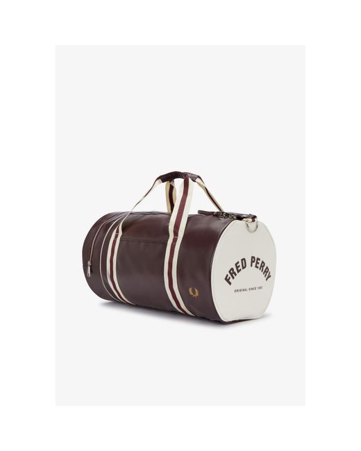 Fred Perry Brown Classic Barrel Bag for men