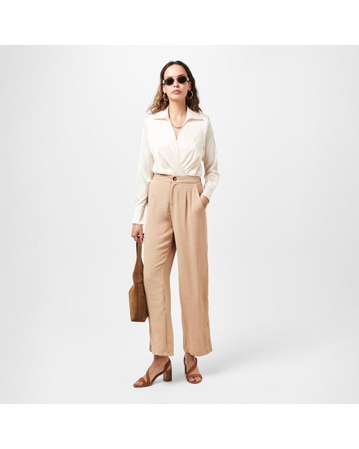 Dune Brown Jestered Heeled Sandals