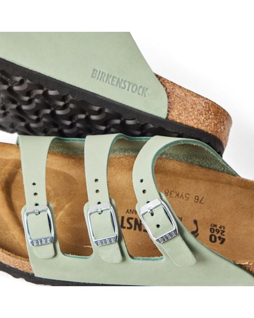 Birkenstock White Florida Hex Flat Sandals