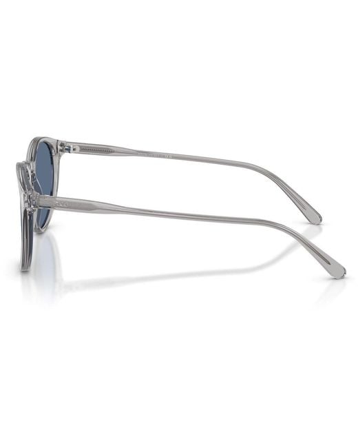 Polo Ralph Lauren Blue Shiny Semi Trasp 0Ph4110 Phantom Sunglasses for men