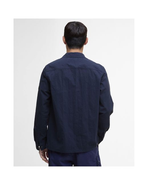 Barbour Blue Maze Overshirt for men