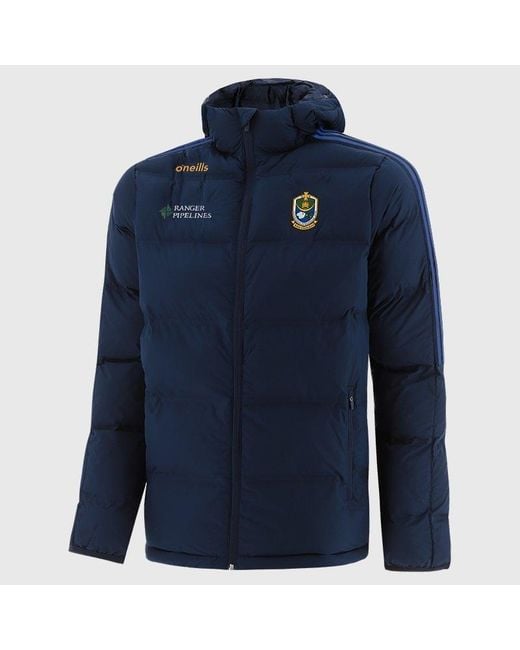 O'neill Sportswear Blue Hydra Roscommon Water Resistant Padded Performance Training Jacket for men