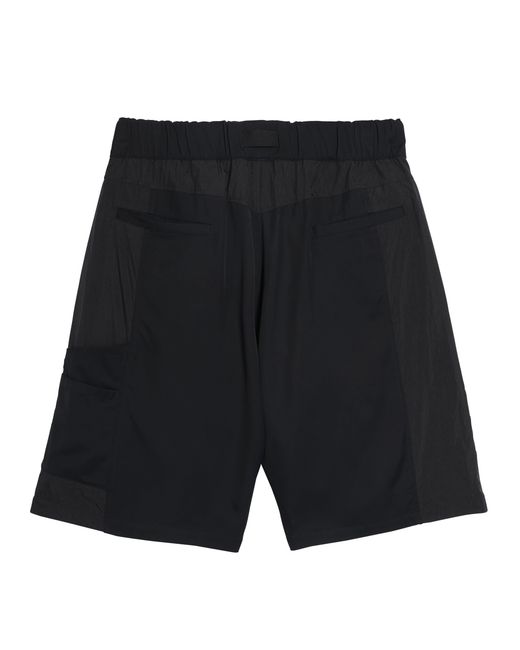 Y-3 Black Nylon Woven Tracksuit Shorts for men