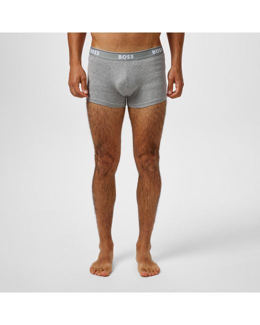 Boss Gray 3 Pack Power Boxer Shorts for men