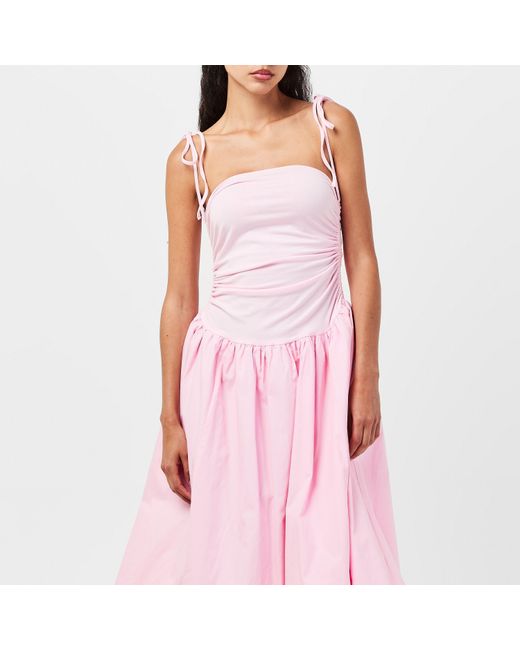 Amy Lynn Pink Amy Lynn Alexa Shoulder Tie Ultra Mini Peplum Dress