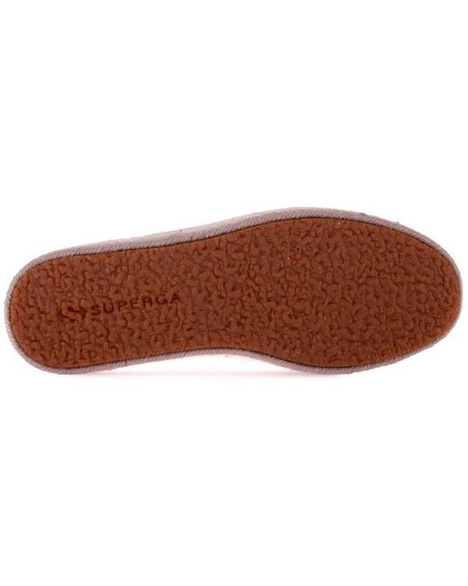 Superga Purple Espadrille Platform Trainers