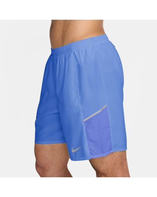 Nike Blue Miler 7 Performance Running Shorts for men