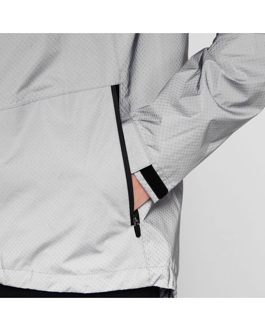 Pinnacle Gray Waterproof Reflective Cycling Jacket