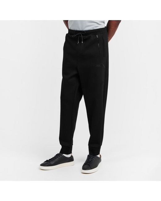 Boss Black Signature Logo Jogging Bottoms (Hadiko Mirror) for men