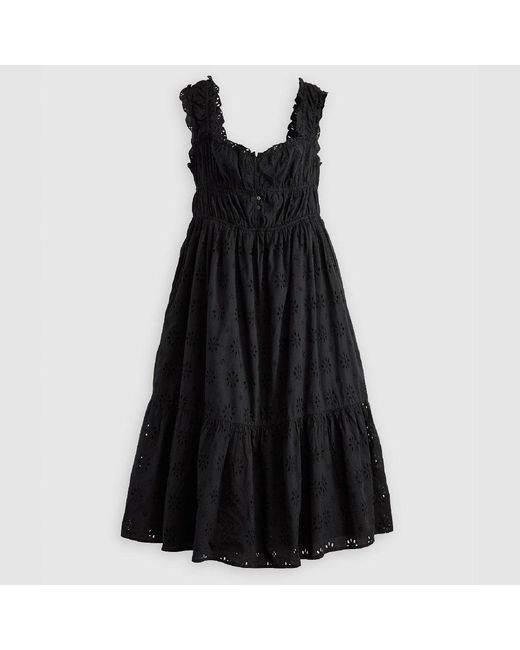 Levi's Black Levi's Amaya Square Neck Sleeveless Maxi Dress