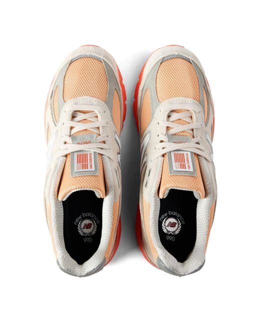 New Balance White Nb 990V4 Made
